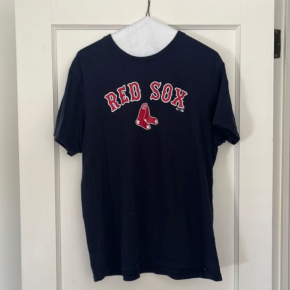 Navy size L Red Sox cotton tshirt